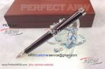 Perfect Replica Montblanc Special Edition Stainless Steel Clip Brown Ballpoint Pen AAA+